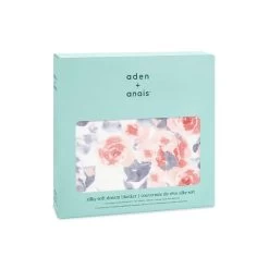 Aden + Anais Silky Soft Dream Blanket Water Color Garden Roses