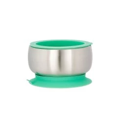 Avanchy Baby Stainless Suction Bowl Green