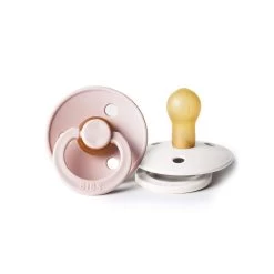 Bibs Pacifier 2 Pk Blush/Ivory