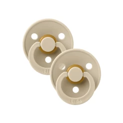 Bibs Pacifier Latex 2 Pk Vanilla