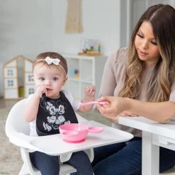 Bumkins Silicone Bib - Mickey + Minnie Love -Baby Care Shop Bumkins Silicone Bib Mickey Minnie Love BK3053 284285 56608.1670878891