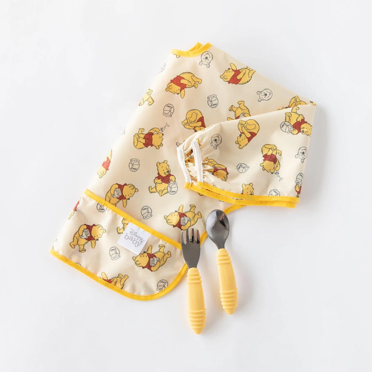 Bumkins - Sleeved Bib - Winnie Loves Hunny 6 Bumkins - Sleeved Bib - Winnie Loves Hunny - Image 6
