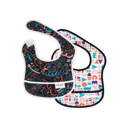 Bumkins Starter Bib 2 Pk:Chnl Kndnss And Elmnts Of Kndnss