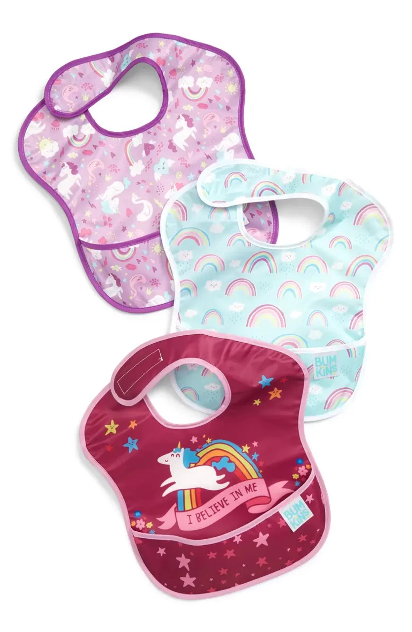 Bumkins - Superbib 3pk Unicorn 2 Bumkins - Superbib 3pk Unicorn - Image 2