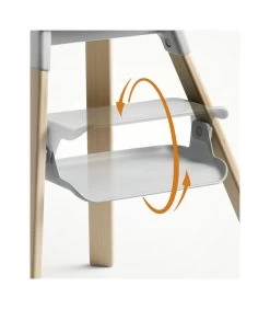 Stokke® Clikk™ High Chair 8 Stokke® Clikk™ High Chair -Baby Care Shop Clikk Natural CloudGrey Cnfg 1 FootrestRotation eCom 66439 66649 273870 64615.1663188485