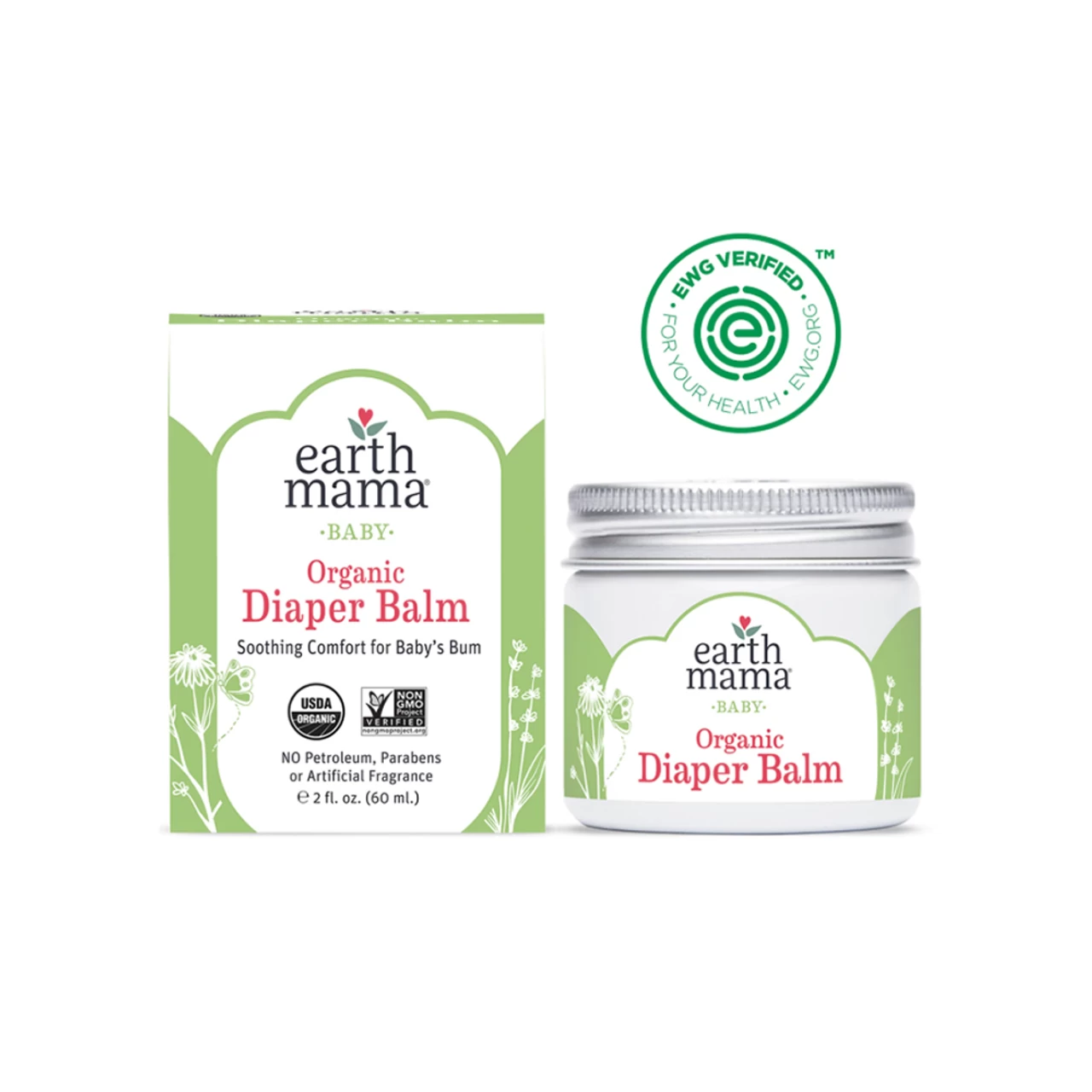 Earth Mama Organic Diaper Balm 60ml 1 Earth Mama Organic Diaper Balm 60ml