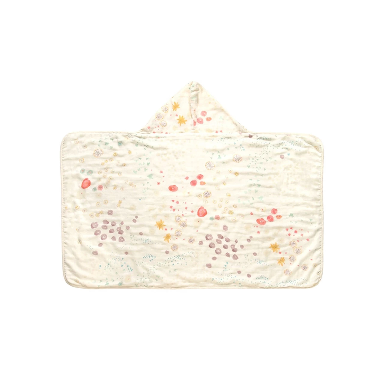 Hoppetta Naomi Ito Cotton Gauze Bath Poncho Amezaiku 67*108cm 2 Hoppetta Naomi Ito Cotton Gauze Bath Poncho Amezaiku 67*108cm - Image 2