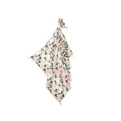 La Millou Bamboo Swaddle Fringe LADY PEONY