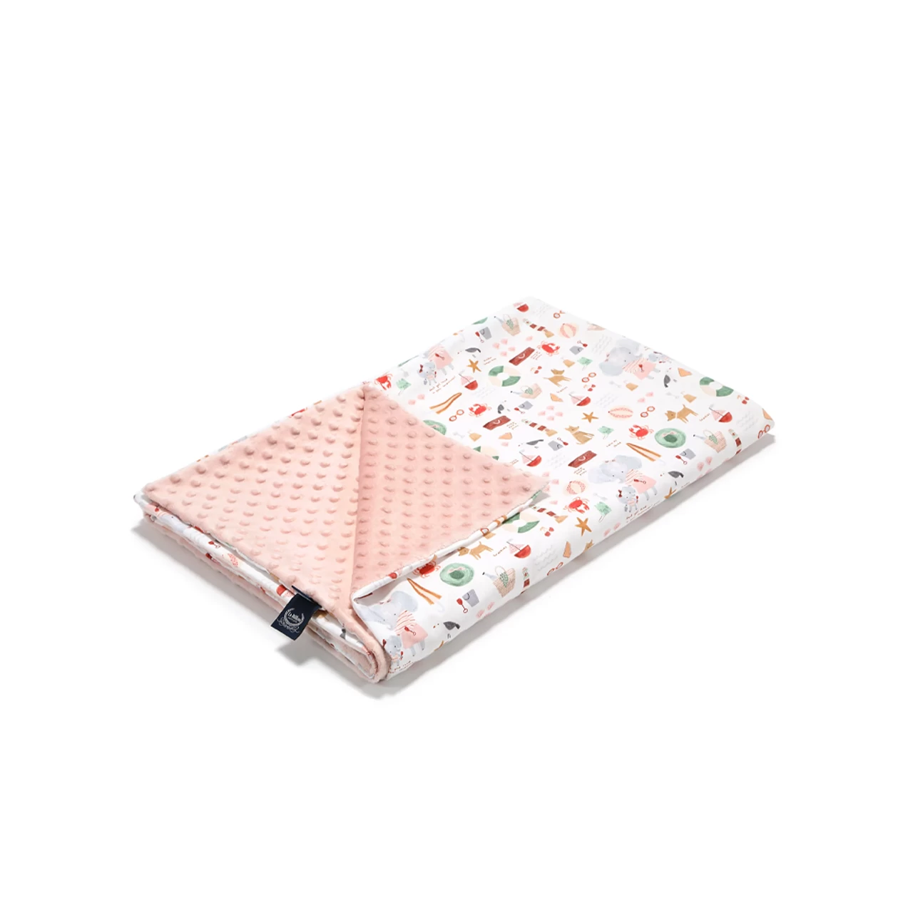 La Millou Toddler Light Blanket | French Riviera Girl - Powder Pink 1 La Millou Toddler Light Blanket | French Riviera Girl - Powder Pink
