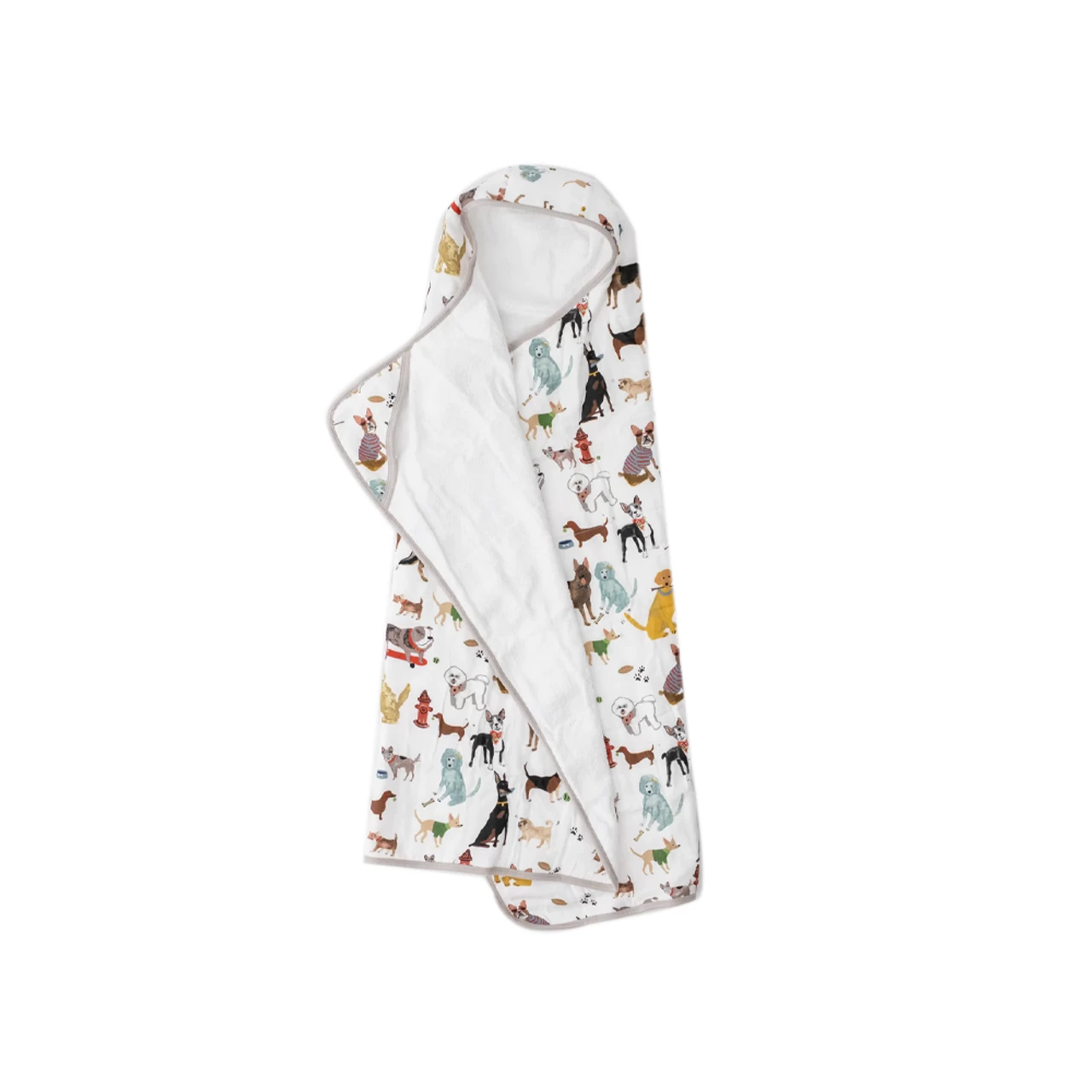 Little Unicorn Cotton Hooded Towel Big Kid Woof 1 Little Unicorn Cotton Hooded Towel Big Kid Woof