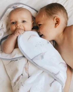 Little Unicorn Cotton Hooded Towel & Wash Cloth Narwhal -Baby Care Shop Little Unicorn Cotton Hooded Towel Wash Cloth Narwhal 264290 73649.1670633715