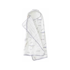 Little Unicorn Cotton Hooded Towel & Wash Cloth Narwhal