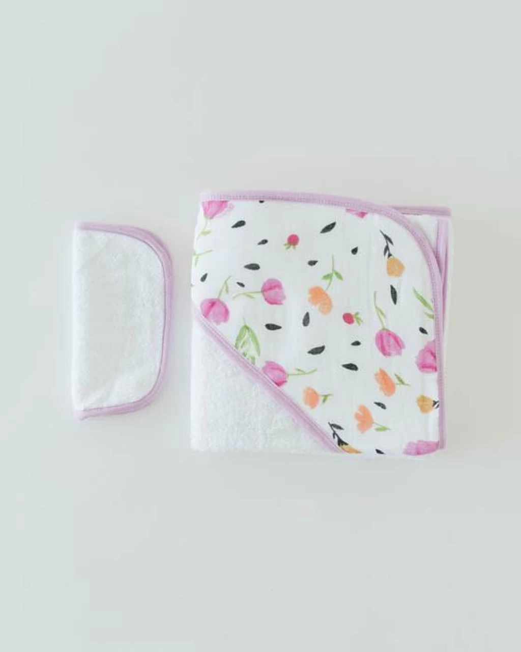 Little Unicorn Cotton Wash Cloth 3 Pack Berry & Bloom 3 Little Unicorn Cotton Wash Cloth 3 Pack Berry & Bloom - Image 3