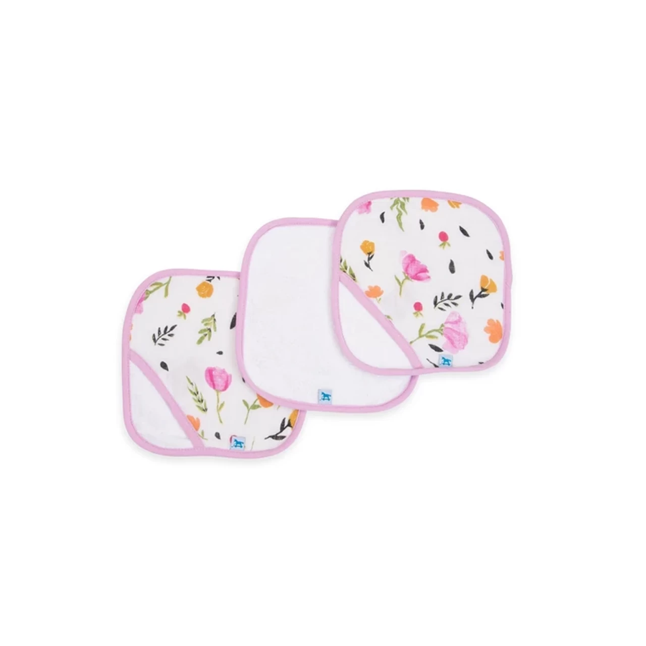 Little Unicorn Cotton Wash Cloth 3 Pack Berry & Bloom 1 Little Unicorn Cotton Wash Cloth 3 Pack Berry & Bloom