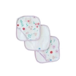 Little Unicorn Cotton Wash Cloth 3 Pack Morning Glory