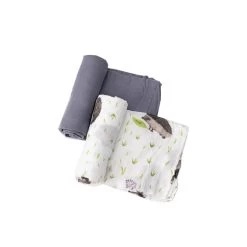 Little Unicorn Deluxe Muslin Swaddle 2 Pack Hedgehog