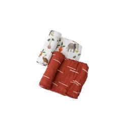 Little Unicorn Deluxe Muslin Swaddle 2 Pack Safari Social
