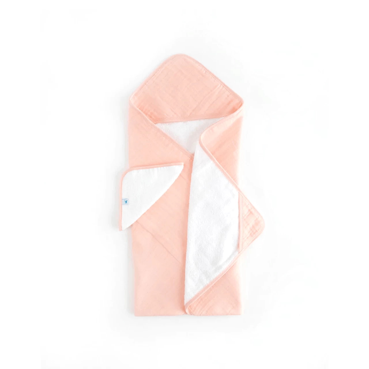 Little Unicorn Infant Hooded Towel & Washcloth Set Rose Petal 1 Little Unicorn Infant Hooded Towel & Washcloth Set Rose Petal