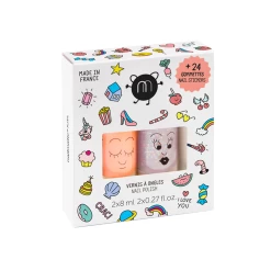Nailmatic - Set Of 2 Nail Polishes& Stickers CRAC