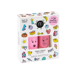 Nailmatic - Set Of 2 Nail Polishes& Stickers POP