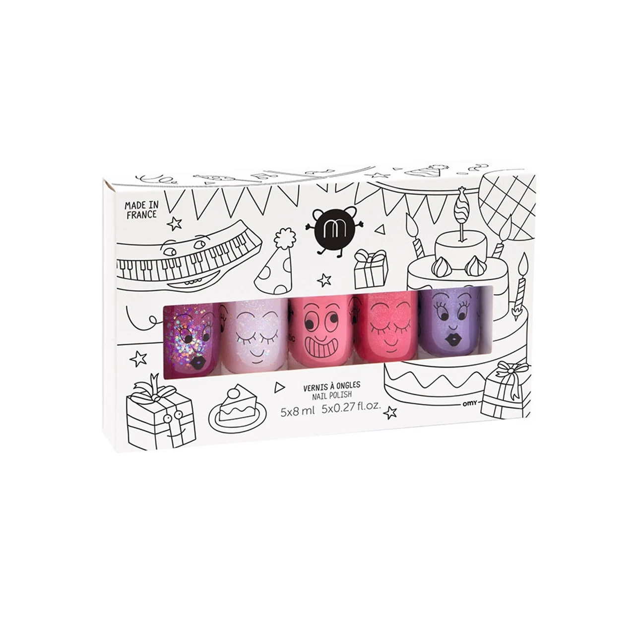 Nailmatic - Set Of 5 Nail Polishes Party 2 Nailmatic - Set Of 5 Nail Polishes Party - Image 2