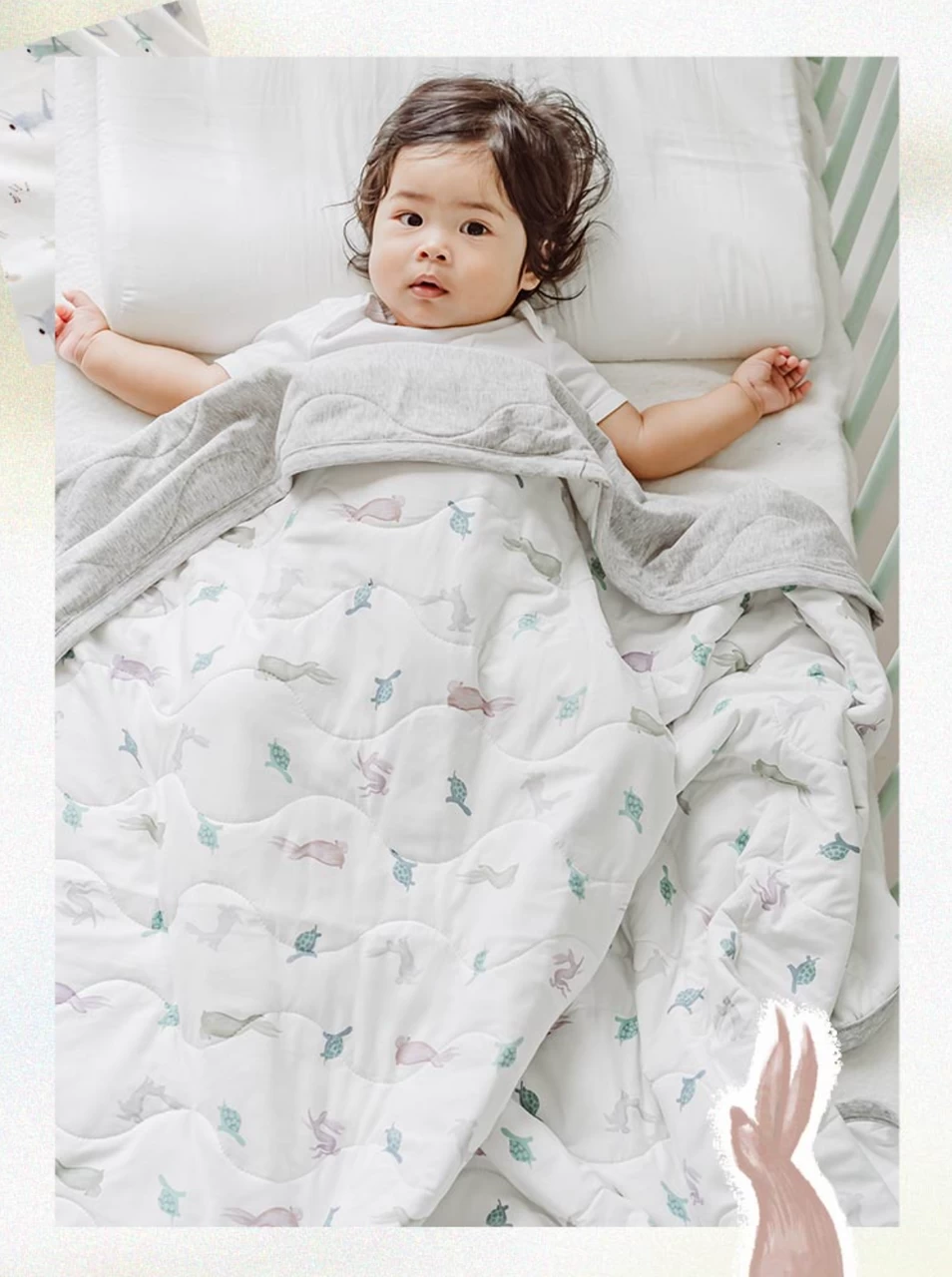 Nest Designs Cozy Blanket Tortoise & Hare 110X140 4 Nest Designs Cozy Blanket Tortoise & Hare 110X140 - Image 4