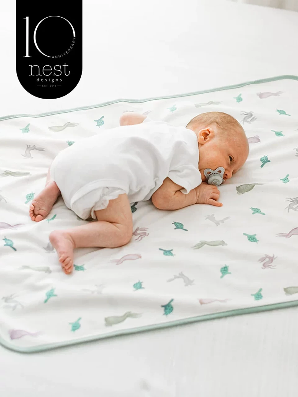 Nest Designs Waterproof Change Pad Hare & Ant 60X80 4 Nest Designs Waterproof Change Pad Hare & Ant 60X80 - Image 4