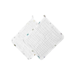 Nest Designs 6 Layer Washcloth Set (2 Pack) - The Hare And The Goose