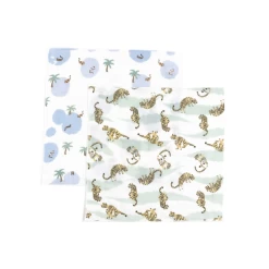 Nest Designs Bamboo Bubs Baby Washcloth 35x35 (6pack) King Of The Jungle