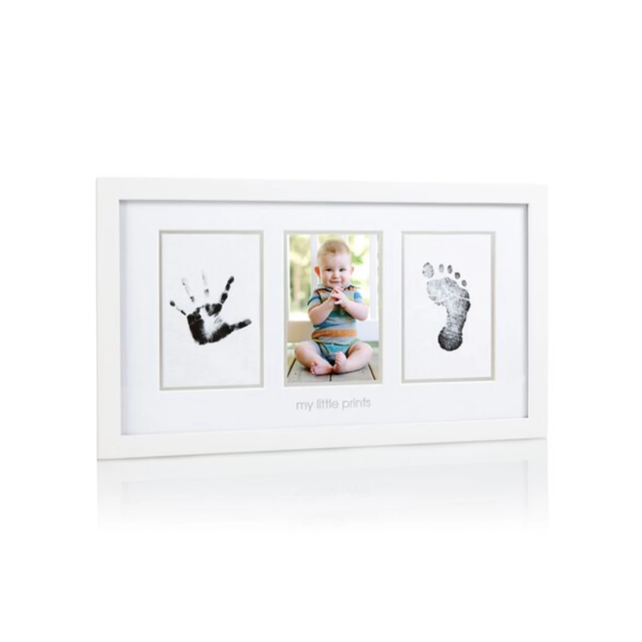 Pearhead Babyprints Photo Frame White 1 Pearhead Babyprints Photo Frame White