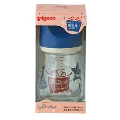 Pigeon Breastfeeding Experience Limited Baby Glass Bottle 160ML Navy -Baby Care Shop Pigeon Breastfeeding Experience Limited Baby Glass Bottle 160ML Navy 257294 76869.1666726771