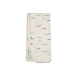 Red Caribou Blanket Reversible SS21 Sea Salt Passing Whales