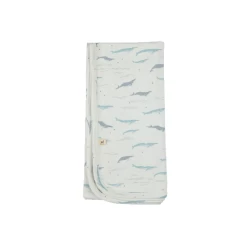 Red Caribou Blanket Reversible SS21 Water Lily Passing Whales