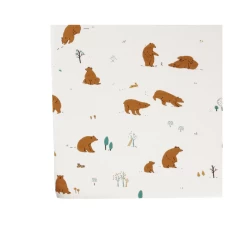 Red Caribou Cribsheet FW21 Forester Bears Sea Salt