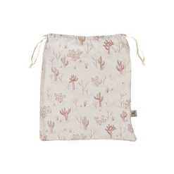 Red Caribou Organic Cribsheet Eco-white SS21 Cacti Garden