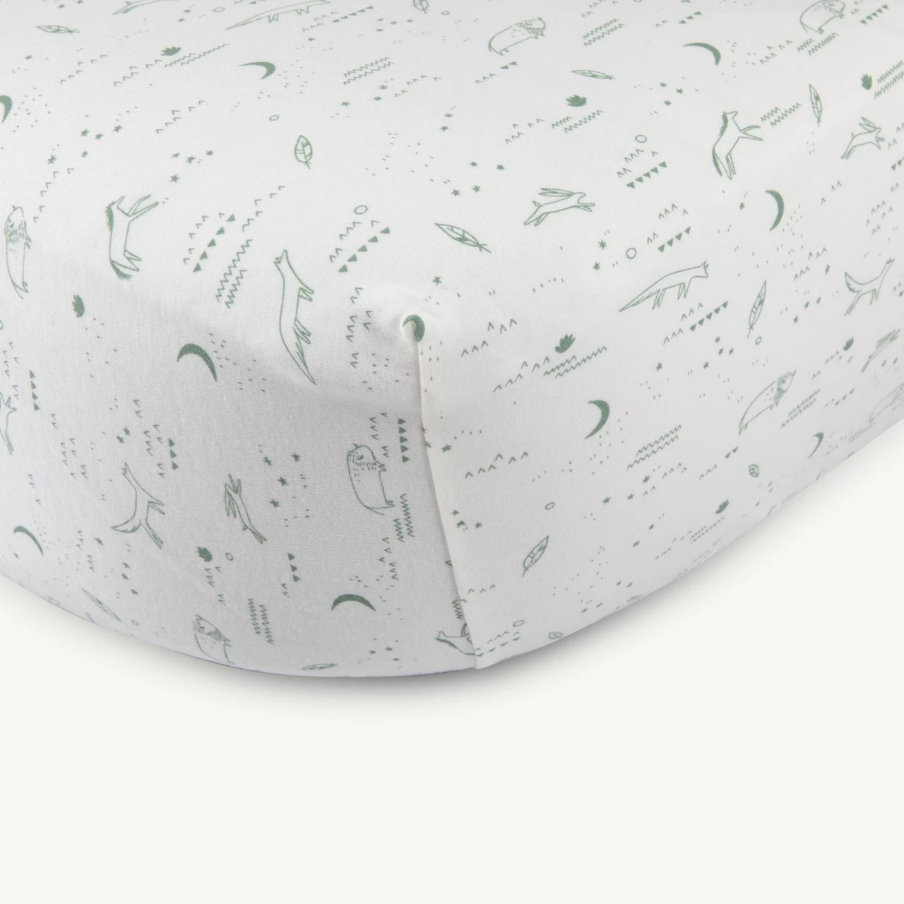 Red Caribou Organic Cribsheet Eco-white SS21 Nocturnal Adventure 2 Red Caribou Organic Cribsheet Eco-white SS21 Nocturnal Adventure - Image 2