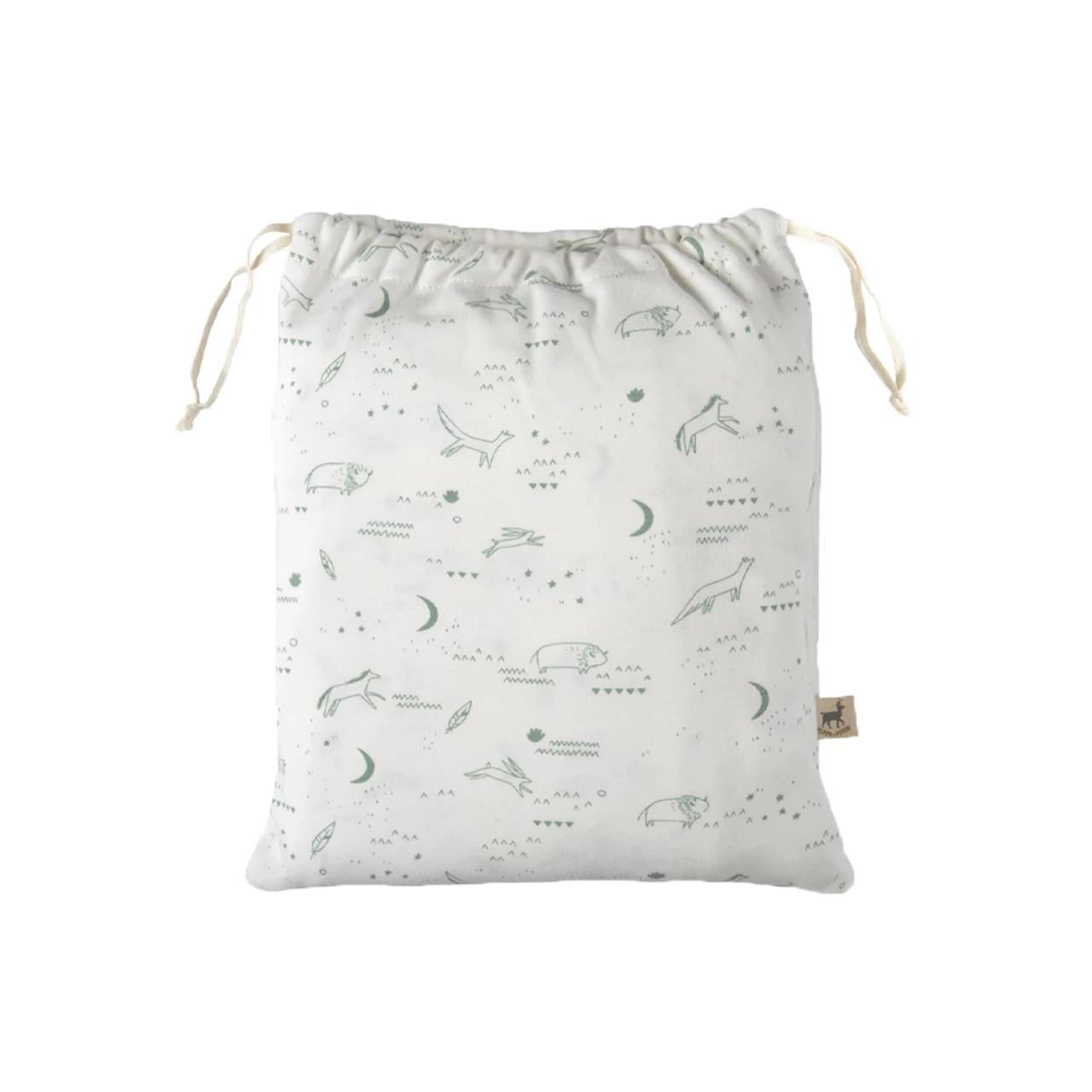 Red Caribou Organic Cribsheet Eco-white SS21 Nocturnal Adventure 1 Red Caribou Organic Cribsheet Eco-white SS21 Nocturnal Adventure