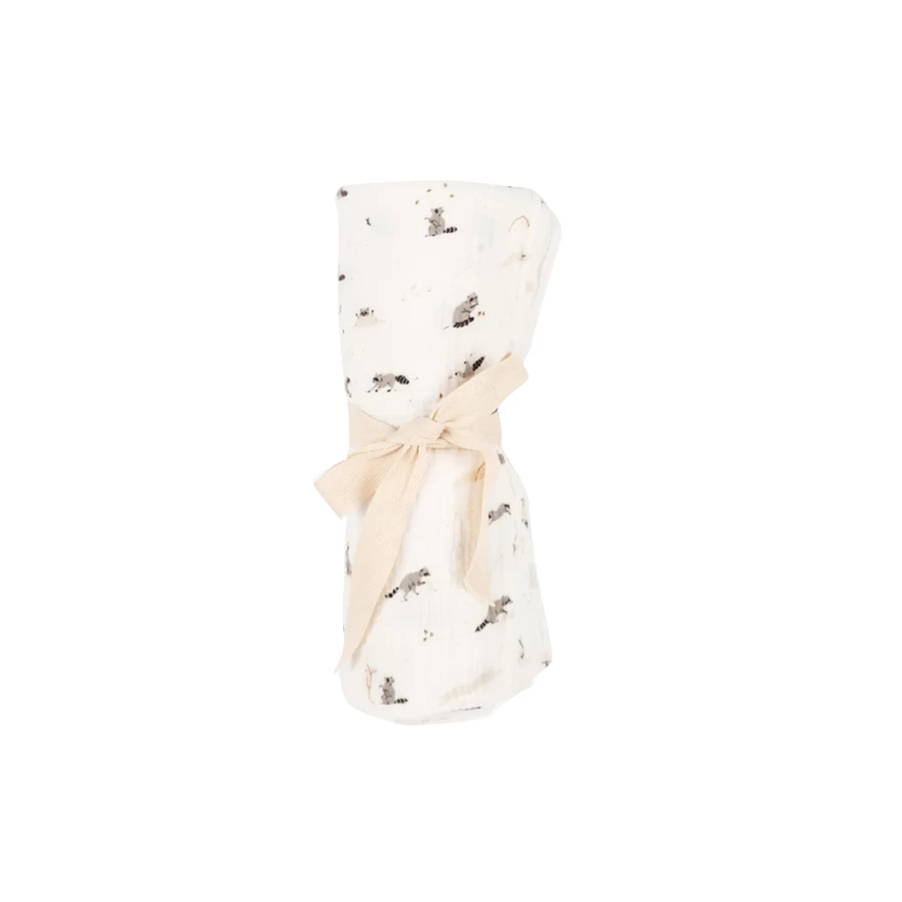 Red Caribou Swaddle FW21 Frolicsome Raccoons Ivory 1 Red Caribou Swaddle FW21 Frolicsome Raccoons Ivory