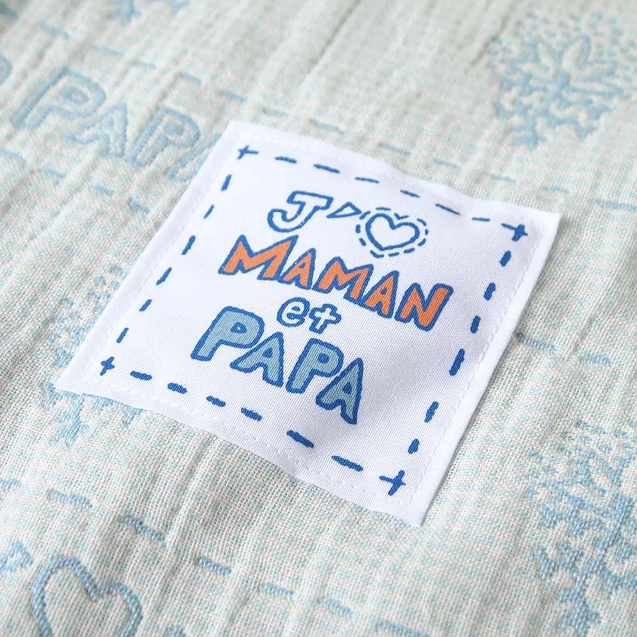 SOULEIADO 4 Layer Gauze Baby Blanket Mint 2 SOULEIADO 4 Layer Gauze Baby Blanket Mint - Image 2