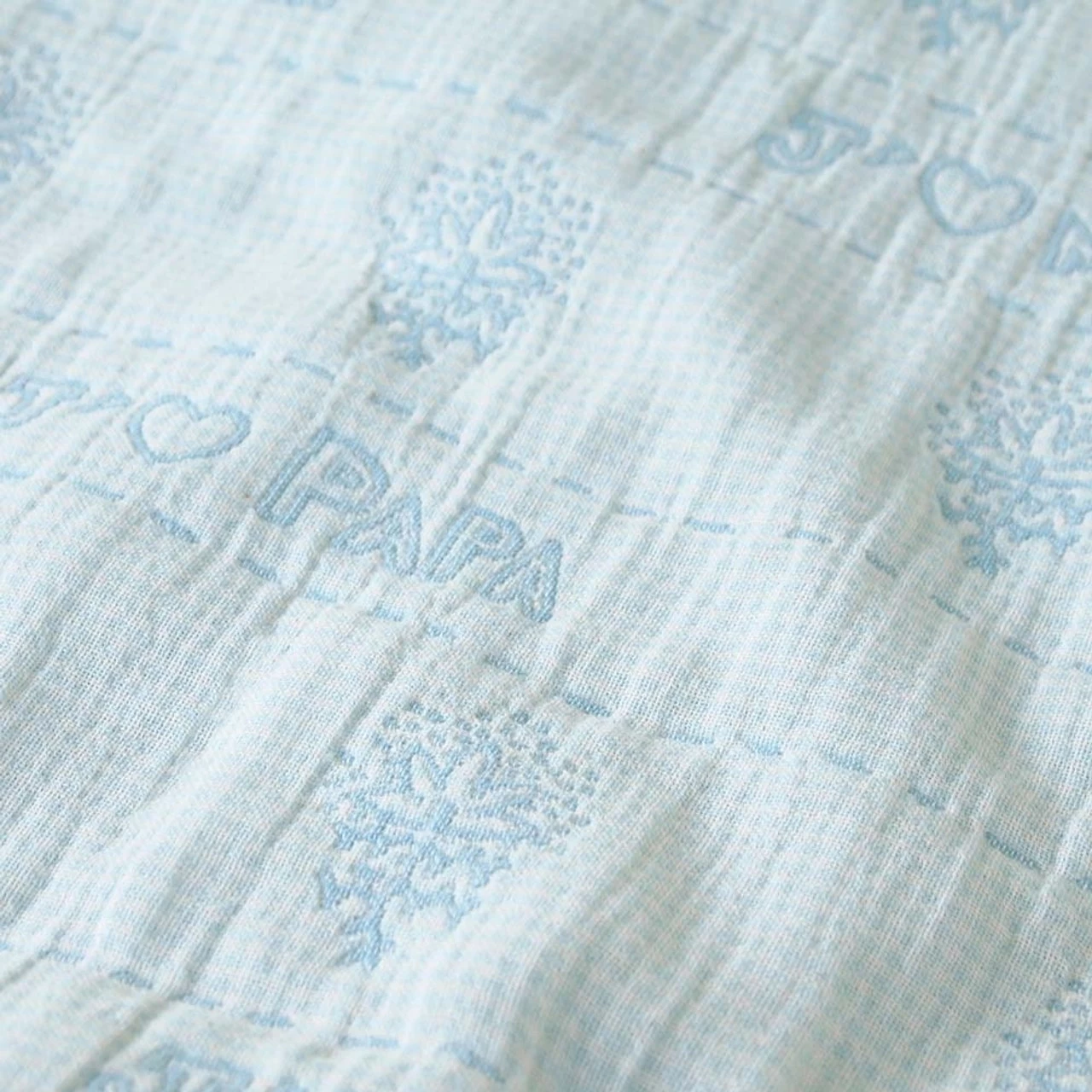 SOULEIADO 4 Layer Gauze Baby Blanket Mint 3 SOULEIADO 4 Layer Gauze Baby Blanket Mint - Image 3