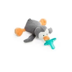 Wubba Nub Infant Pacifier Grey Penguin