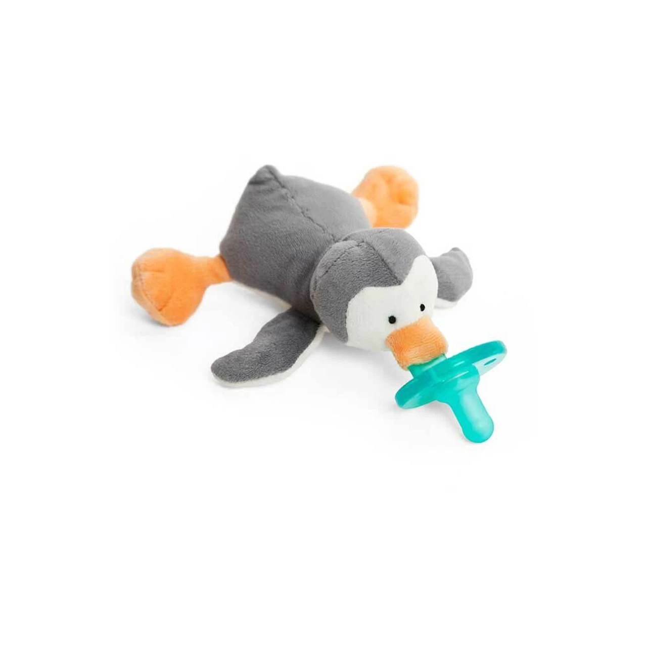 Wubba Nub Infant Pacifier Grey Penguin 1 Wubba Nub Infant Pacifier Grey Penguin